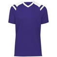 thumbnail image 3 of High Five 322971.450.L Youth Sheffield Jersey, Purple & White - Large, 3 of 5