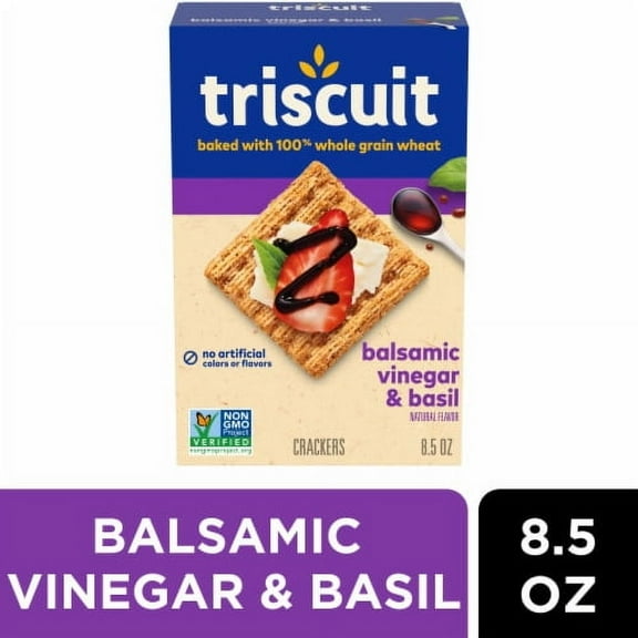 Triscuit Balsamic Vinegar & Basil Whole Grain Wheat Crackers 8.5 oz.