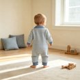 thumbnail image 6 of KJameas Baby Boys Girls Romper Polo Collar Boat Embroidered Long Sleeve, 6 of 6