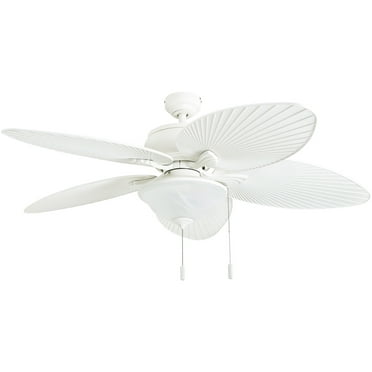 Honeywell Duval 52 White Outdoor, White Leaf Blade Ceiling Fan