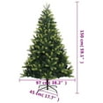thumbnail image 2 of vidaXL Artificial Hinged Christmas Tree 150 LEDs & Ball Set 59.1", 2 of 12