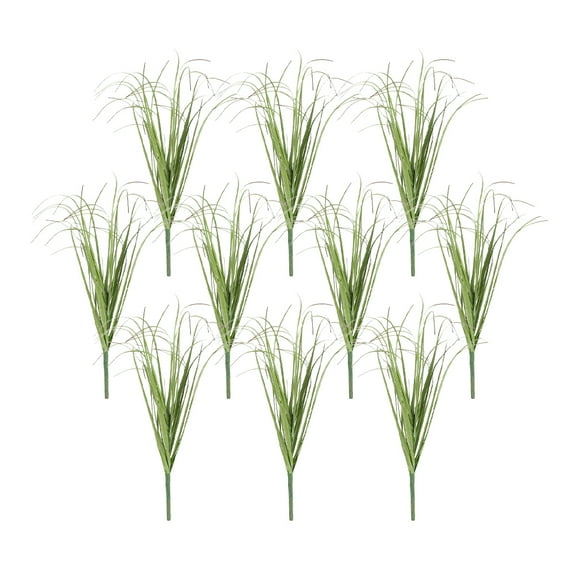 10 Pcs Outdoor Decor Artificial Plants Indoor Fake Grass Layout Scene Decor Artificial Shrubs Nordic Weeds Plastic