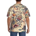 thumbnail image 5 of Disketp Men's Hawaiian Floral With Birds Print Shirts Button Down Holiday Beach Shirts-XX-Large, 5 of 7
