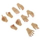thumbnail image 4 of 5 pares 1/6 12 '' s femeninas manos modelos de manos piel marrón uñas Sunnimix  Manos femeninas de 12 pulgadas, 4 of 8