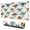 White Dinosaurs, variant on Long Mouse Pads for Desk,White Floral Dinosaurs Pattern Desk Mats on Top Of Desks, Desk Mouse Pad Extra Large with 3mm Non-Slip Base and Stitched Edge for Gaming,Office,Work,Home 31.5"x11.8"