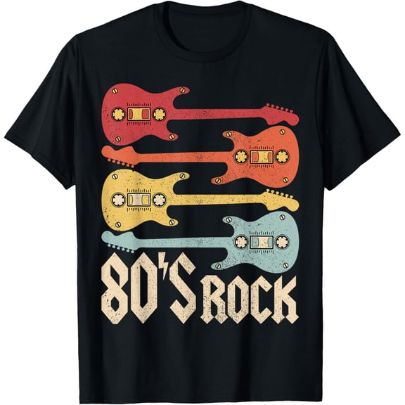 Playful Comfort Tee - 80s Rock Band Guitar Cassette Tape 1980s Vintage 80s Costume T-Shirt