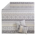 thumbnail image 4 of Levtex Home - Lirelle Quilt Set - King Quilt and Two King Shams - Bordered Floral - Grey Tan White and Charcoal - Quilt (106x92in.) and Shams (20x36in.) - Reversible - Cotton, 4 of 7