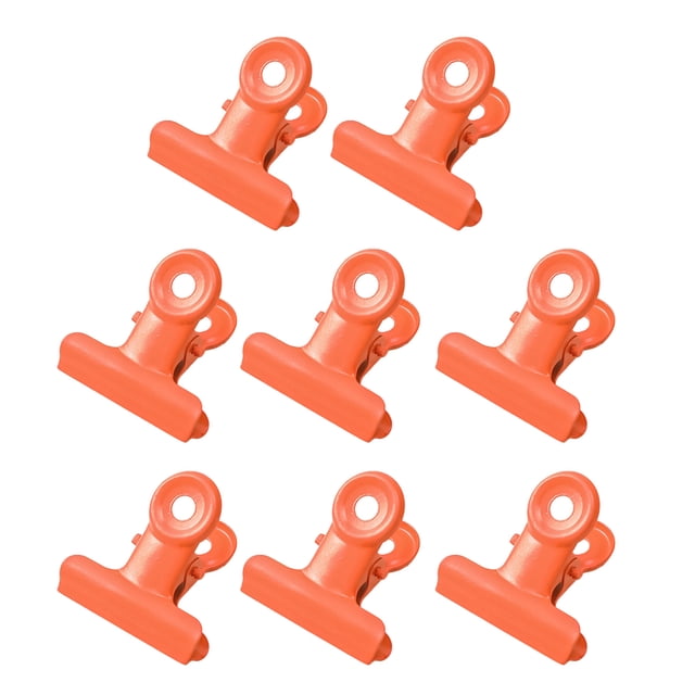8 Pcs Pinces pour Reliure Queue Ronde Conception de Sécurité Pinces Métalliques Force de Serrage Stable Pinces Couleur Fraîche Macaron Résistantes à la Rouille Fournitures de Bureau et d'École
