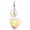 Yellow, variant on YYKihy Cute Keychain Women Acrylic Love Shape Star Sequin Rose Ring Holder Key Chains