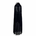 thumbnail image 3 of Alun Women's Formal Wedding Guest Dress Halter Sleeveless Flowy Chiffon Asymmetrical Split Long Summer Dresses Solid Color Loose Lightweight Comfy Maxi Sundress 2026 Black M, 3 of 4