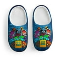 thumbnail image 3 of Kids Slippers Geometry Dash Geometry Dash House Slippers Warm Soft Plush Slipper Anti-Slip Winter House Shoes for Boys Girls, 3 of 7