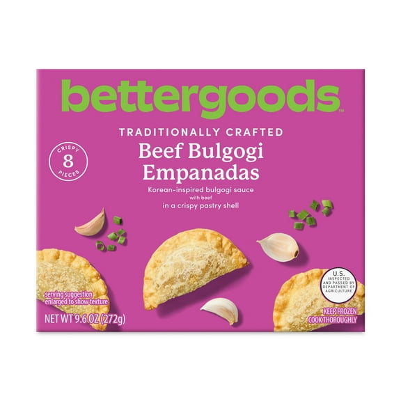 bettergoods Beef Bulgogi Empanadas, 9.6 oz, 8 Count (Frozen)
