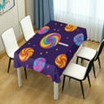 thumbnail image 4 of Yayeee Tablecloths 54" x 54" Rectangle Wrinkle Resistant Party Table Cover, Candy Carnival, 4 of 8