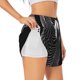 thumbnail image 1 of Balery Geometric Lines Dog Art Pantalones cortos deportivos para mujer con forro y dos bolsillos, elásticos, para entrenamiento, gimnasio, yoga-X-Large, 1 of 7