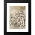 thumbnail image 2 of Giovanni Domenico Tiepolo 11x14 Black Modern Framed Museum Art Print Titled - The Baptism of Christ (With Three Angels Attending Him) (ca. 1770-90), 2 of 5