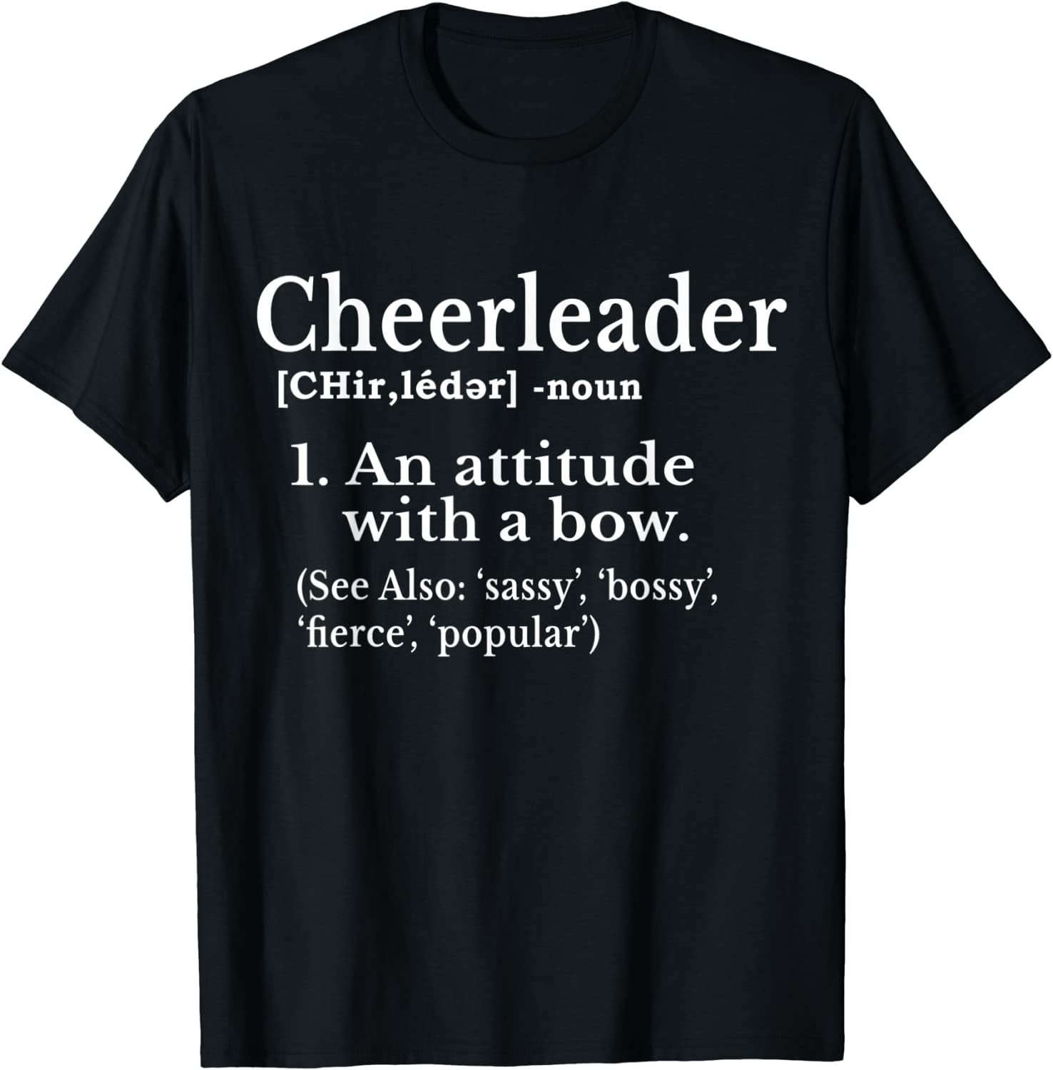 Cheerleader Definition Cheer Flyer Gifts Girls Cheerleaders TShirt