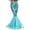 Blue, variant on MSemis Women's Mermaid Skirt High Waist Long Fish Tail Pencil Skirt Blue S