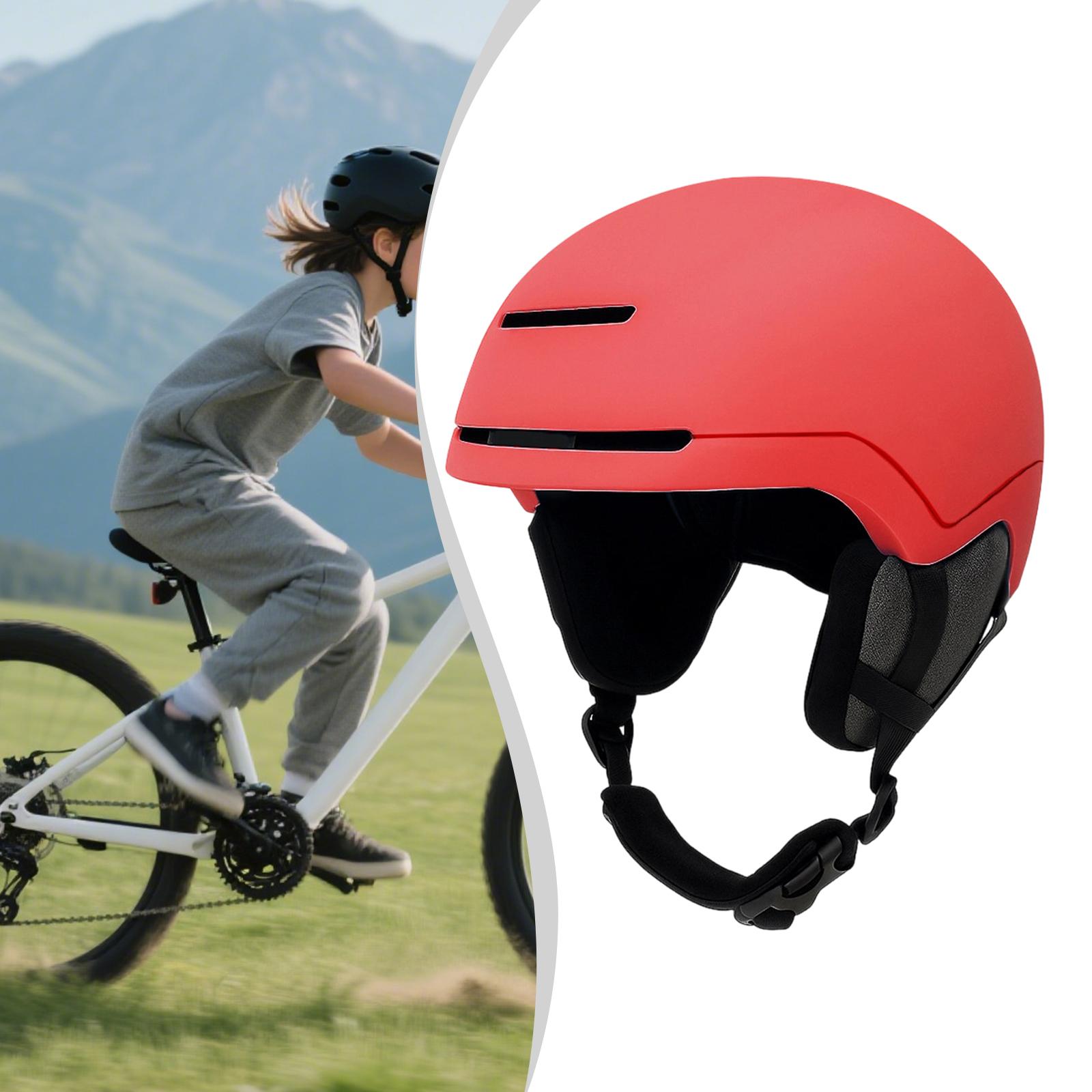 Snow Skiing Ski Cycling Skateboard Helmet Adjustable Chin Strap PC EPS Material for Outdoor Sports Enthusiasts
