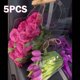 thumbnail image 2 of Caja de flores de rosas transparente con asa, bolsa de embalaje de flores portátil, bolso de mano contactor de regalo, caja de envoltura de rosas de boda, 5/3 piezas, 2 of 4
