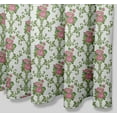 thumbnail image 6 of S4Sassy White Floral Damask Floral Waterproof Bathroom Shower Curtain With Roller Rings Hook-60 x 70 Inch, 6 of 6