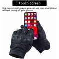 thumbnail image 5 of LinenLoon Leather Motorcycle Gloves Fingerless. Summer Motorcycle Gloves with Knuckle Protection Waterproof Driving Gloves Windproof Riding Gloves for ATV Black, 5 of 5
