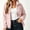 Pink, variant on ZZwxWA Sherpa Fleece Jacket Women Zip Up High Neck without Hood Warm Bed Jackets Long Sleeve Cozy Fluffy Fuzzy Sweater Coats