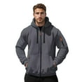 thumbnail image 4 of Tactical Hoodies for Men Casual Long Sleeve Pullover Hooded Sweatshirt Fall Winter Athletic GY1 M, 4 of 7