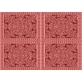 thumbnail image 1 of Ahgly Company Machine Washable Indoor Rectangle Transitional Red Area Rugs, 2' x 4', 1 of 7