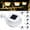 White, variant on Outdoor Solar LED Gutter Wall Lights, Water-Resistant Fence Lights with Sensor for Deck and Yard