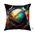 thumbnail image 2 of Fundas de cojín de lino para sofá y sala de estar – Fundas de almohada decorativas cuadradas de 45 cm con estampado de bolas, tejido de poliéster transpirable., 2 of 6