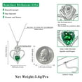 thumbnail image 6 of Beautlace 925 Sterling Silver Rose Heart Necklace,Rose Flower Pendant Necklace Jewelry Birthday Christmas Valentines Mother's Day Gifts for Women Mom-May, 6 of 12