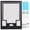 Black & White, variant on Sports Jersey Shadow Box Frame, Wall-Mount Display Case with Dual-Color Mat, Photo Slots & Mounting Hardware (Red Top & White Base)