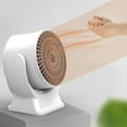 thumbnail image 6 of Desktop Heating Fan Fast Heating Household Electric Heater Portable Desk Mute Heater 800W for Living Room Bedroom ,Warm Any Angle, 6 of 6