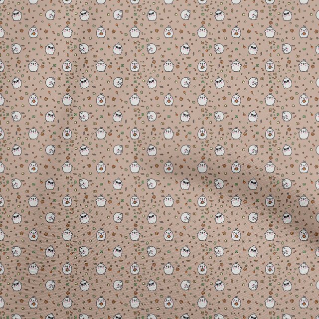oneOone Velvet Tawny Brown Fabric Random Sewing Craft Projects Fabric Prints By Yard 58 Inch Wide