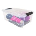 thumbnail image 2 of IRIS Bacs de Rangement en Plastique de 12 L avec Couvercles, Contenants de Rangement Empilables, Bacs, Lot de 6, 2 of 13