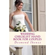 Wedding Checklist Hand Book for Couples (Paperback)