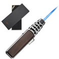 thumbnail image 1 of DOUBFIVSY Jet Torch Butane Lighter with Gift Box, Windproof Refillable Butane Lighter Adjustable Flame Lighters for Cigar Grill BBQ Candle Camping Kitchen Cooker(Butane Gas Not Included) (Brown), 1 of 10
