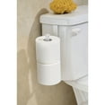 thumbnail image 2 of mDesign Metal Over Tank Toilet Tissue Paper Roll Holder, 2 Rolls - Pearl White, 2 of 6