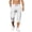 Beige, variant on Men's Cotton Linen Capri Pant Comfy Casual Breathable Elastic Waist Drawstring Summer Beach 3/4 Shorts with Pockets Light Blue L
