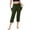 243#Army Green, variant on GXIPO Capri Pants for Women Wide Leg Yoga Capris Summer High Waisted Lounge Pants Casual Cropped Army Green S