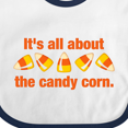 thumbnail image 4 of Inktastic All About the Candy Corn Boys or Girls Baby Bib, 4 of 4