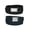 Black and Navy, variant on Elastic Belt with Magnetic No Show Flat Buckle (Pack of 2 Colors) (Women's Plus)