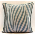 thumbnail image 2 of The HomeCentric Teal Pillow case Pack of 2 18x18 inch (45x45 cm) Throw Pillow Cover Jacquard Square Cushion Cover Stripes Jacquard Weave Throw Pillow Cover Modern Striped Easter - Teal Tiger Waves, 2 of 4