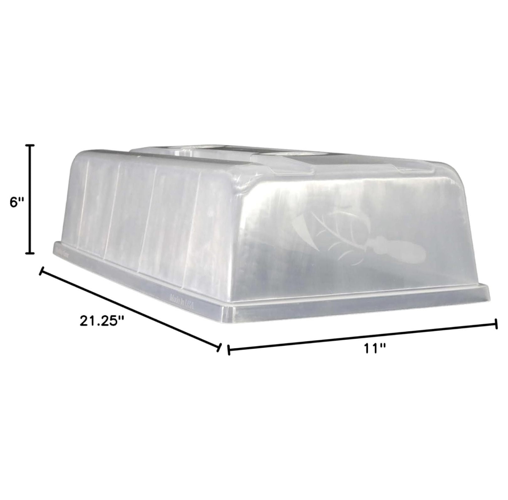 Humidity Dome 5" Tall Extra Strength, 2 Pack, Propagation Seed Cloning Lid Vented for 1020 Tray Seed Starting Germination 2 Domes