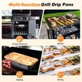 thumbnail image 6 of Uxcell 10-Pack Grill Drip Pans, 6.2 x 6.2 x 2 Inch Disposable Aluminium Foil Grease Trays for Barbecues [Silver Tone], 6 of 6