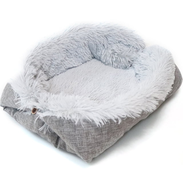 Lit pour Chat Lavable Lits pour Chats d'Intérieur Lit pour Animaux Design Innovant Chauffage Sûr Surface de Sommeil Confortable Adapté à Toutes les Saisons Espace Confortable Exclusif pour Votre Animal