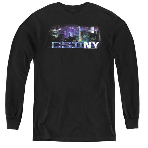 Csi Ny - Never Rests - Youth Long Sleeve Shirt - Large