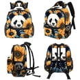 thumbnail image 4 of Panda Sunflower Traveling Backpack School Bags Cute College Backpack Baby Bag Lightweight Large Capacity Printed Design Adjustable Shoulder Strap Suitable, 4 of 6