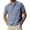 Royal Blue, variant on GrmtClth Shirts for Men Fit Slim Cotton Linen Top Classic Short Sleeve Tee Trendy Button Down Outfit Collared Royal Blue M