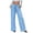 Blue, variant on Women's Sequin Palazzo Pants with Drawstring Waist Wide Leg Trousers for Casual Wear and Party Outfits(Khaki, S)